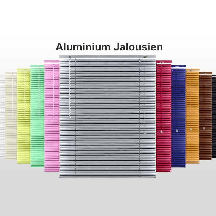Aluminium Jalousie, Klemmclips inkl. Jalousie ohne Bohren
